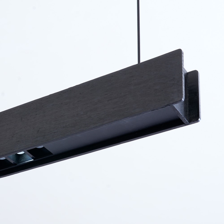 Immax NEO 07306L - MADEIRA LED dimmbare Pendelleuchte mit Seilabhängung LED/26W/230V Wi-Fi Tuya 122 cm schwarz + Fernbedienung