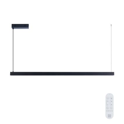 Immax NEO 07307L - Lampadario LED dimmerabile a cavo MADEIRA LED/33W/230V Wi-Fi Tuya 152 cm nero + telecomando