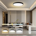 Immax NEO 07314L - Plafoniera LED dimmerabile SEMPLICI LED/128W/230V Ø 100 cm Wi-Fi Tuya nero + telecomando
