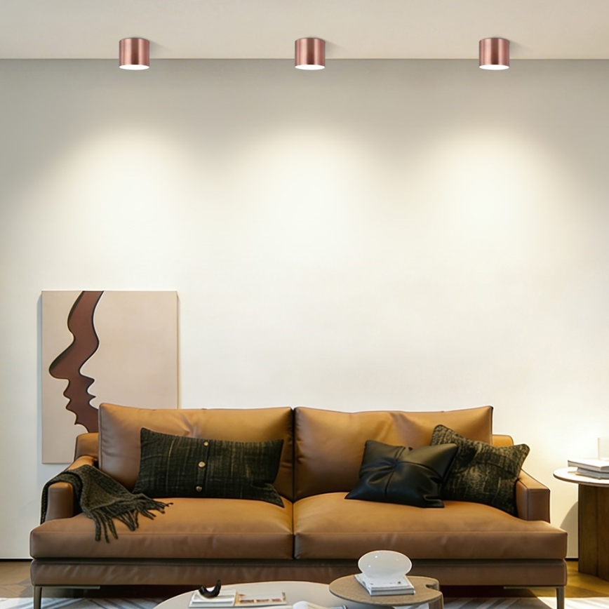 Immax NEO 07319L - Plafonnier LED dimmable RONDATE LED/18W/230V Ø 11,5 cm Wi-Fi Tuya or rose