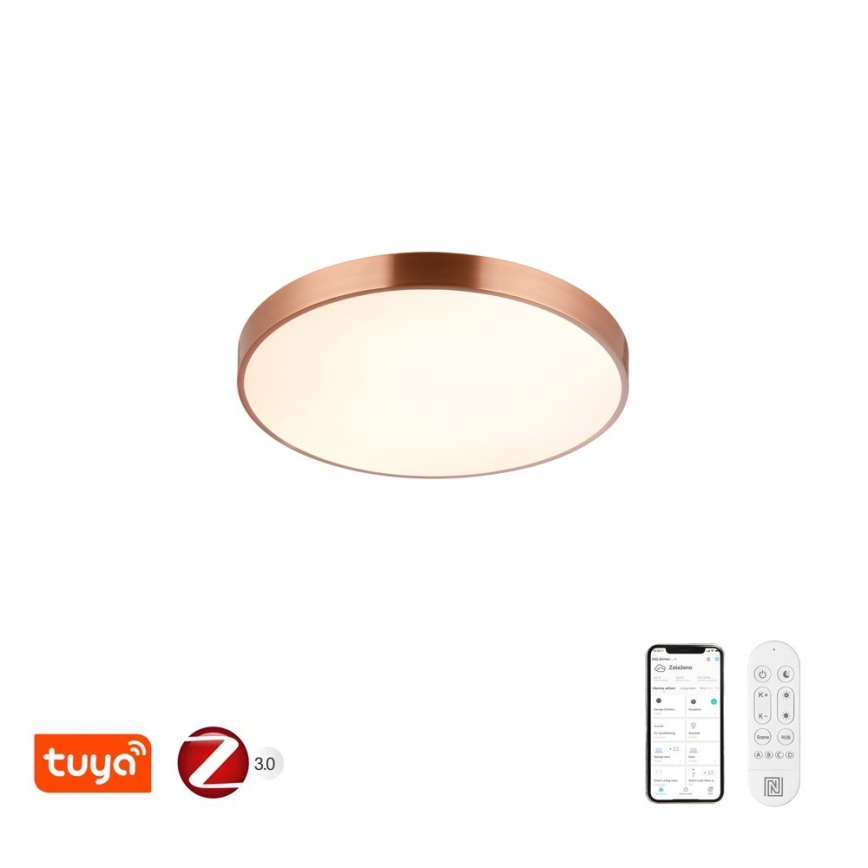 Immax NEO 07321L - dimmbare LED-Deckenleuchte NEO LITE SEMPLICI LED/36W/230V Ø 40 cm kupferfarben + Fernbedienung