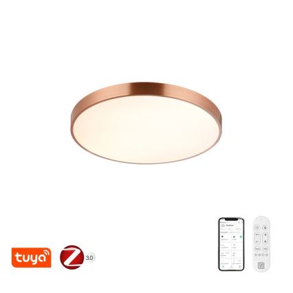 Immax NEO 07322L - Plafoniera LED dimmerabile NEO LITE SEMPLICI LED/60W/230V Ø 60 cm finitura rame + telecomando