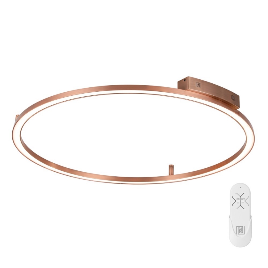 Immax NEO 07325-120C - Plafonnier LED dimmable FINO LED/72W/230V 120 cm Tuya or rose + télécommande