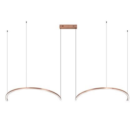 Immax NEO 07328L - FINO LED-dimmbare Pendelleuchte an Kabel LED/72W/230V 120 cm Roségold Tuya + Fernbedienung