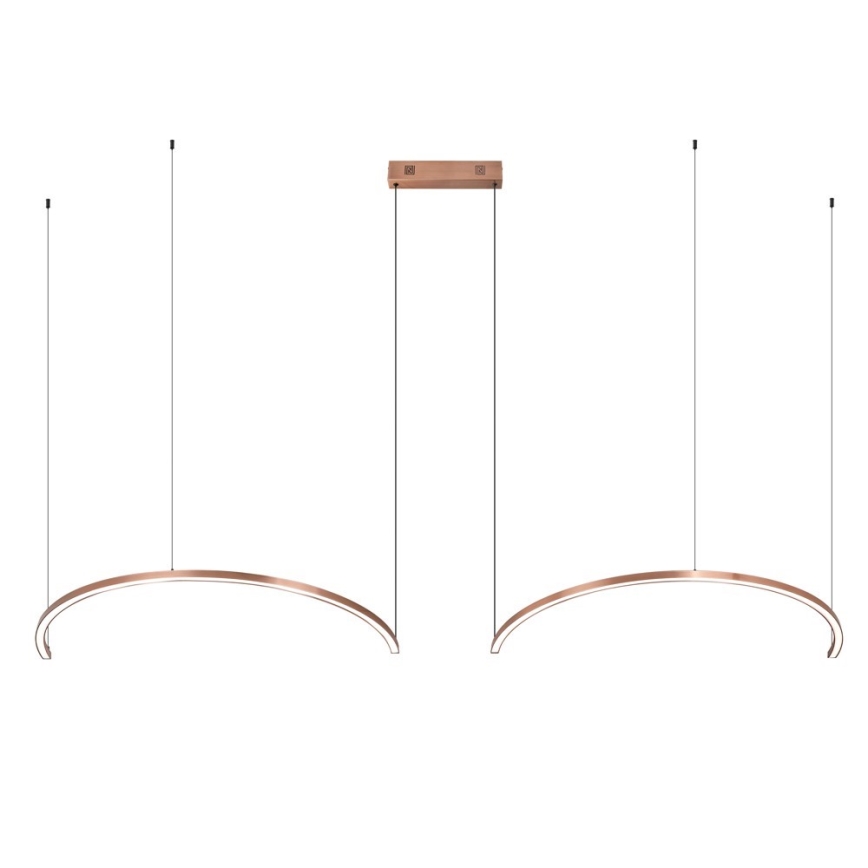 Immax NEO 07328L - FINO LED-dimmbare Pendelleuchte an Kabel LED/72W/230V 120 cm Roségold Tuya + Fernbedienung