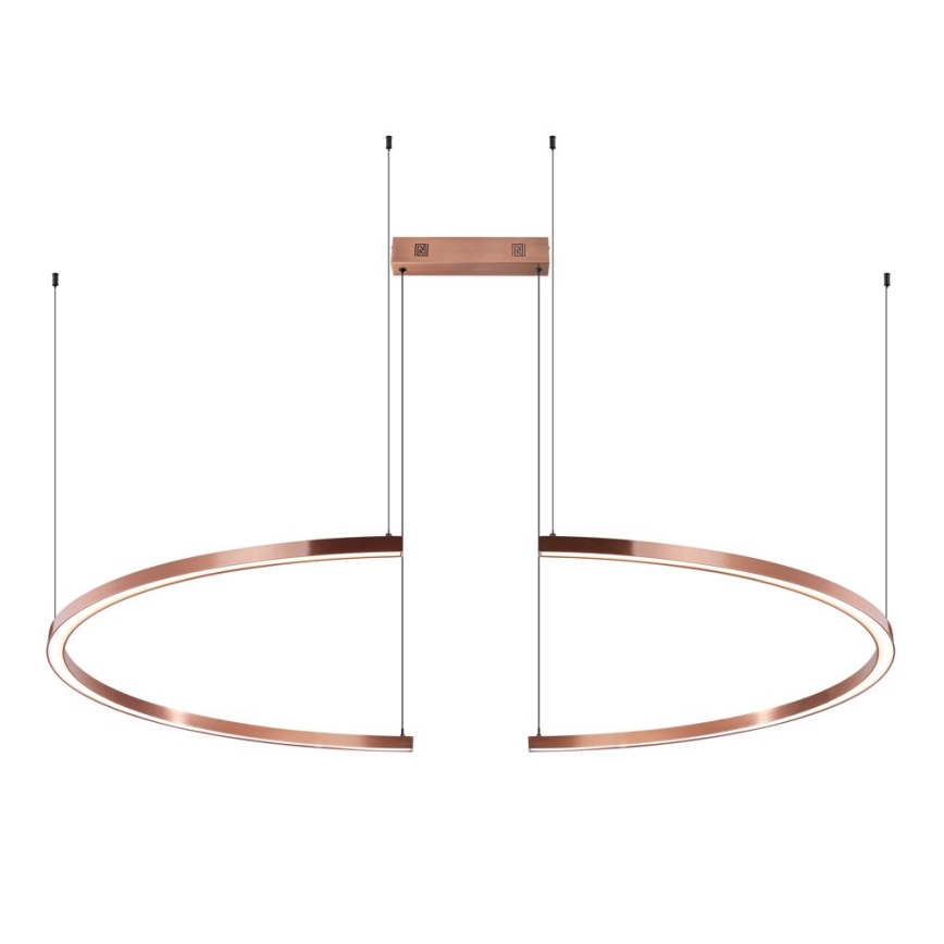 Immax NEO 07328L - FINO LED-dimmbare Pendelleuchte an Kabel LED/72W/230V 120 cm Roségold Tuya + Fernbedienung