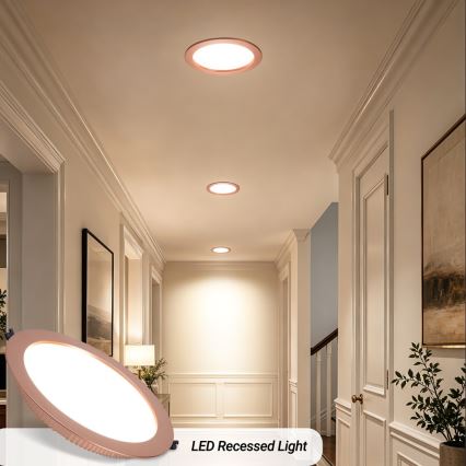 Immax NEO 07331L - LED dimmbares Einbau-Downlight LED/36W/230V Wi-Fi Tuya Ø 23 cm Roségold