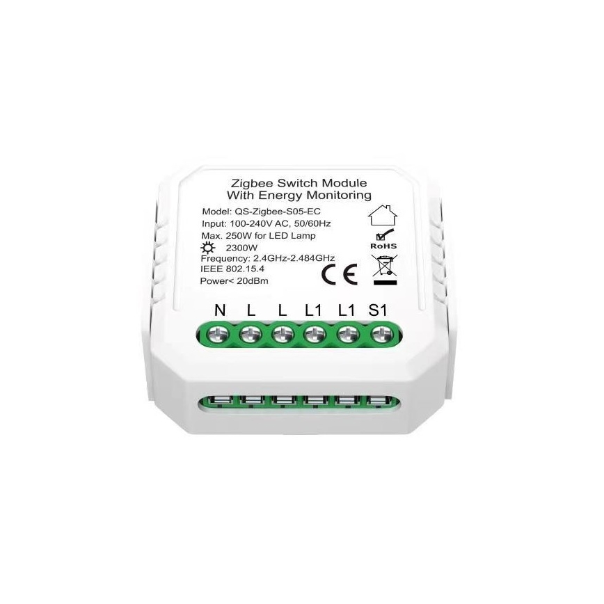 Immax NEO 07521L - Controllore smart con misurazione dei consumi V6 1 bottone Tuya