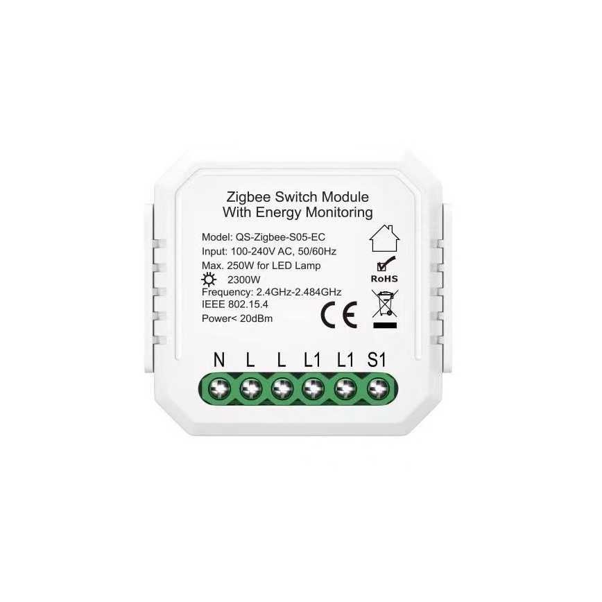Immax NEO 07521L - Controllore smart con misurazione dei consumi V6 1 bottone Tuya