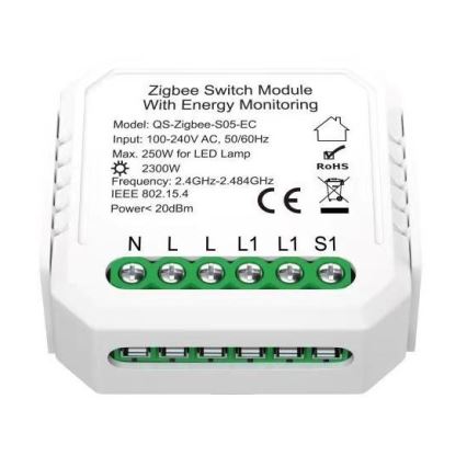 Immax NEO 07521L - Smart-Steuerung mit Verbrauchsmessung V6 1-Tasten Tuya