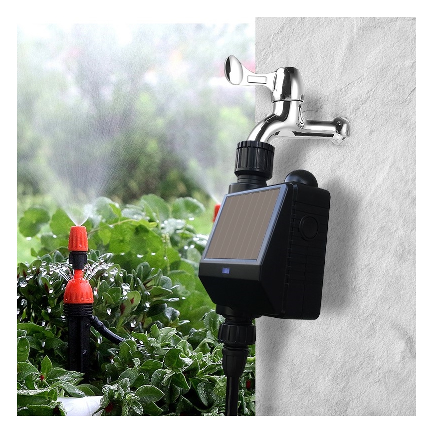 Immax NEO 07525L - Valvola di irrigazione + sensore di umidità del suolo 2xAA IP65 Tuya