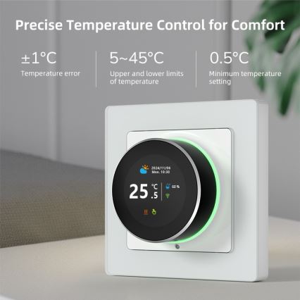 Immax NEO 07535L - Thermostat für elektrische Fußbodenheizung SMART 230V/16A Wi-Fi Tuya