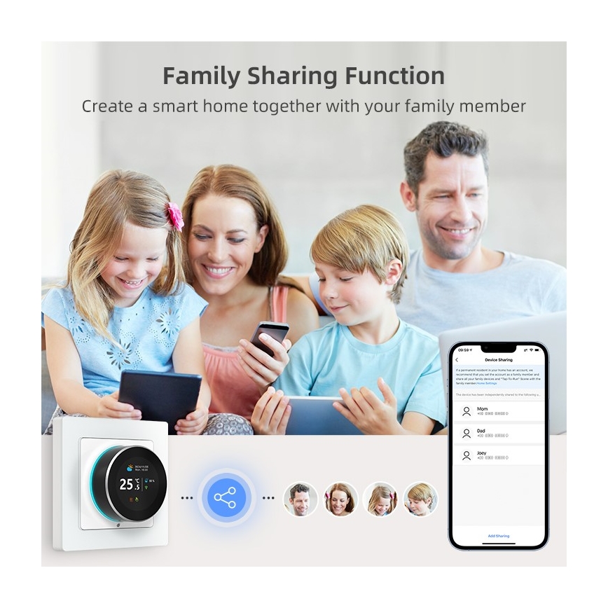 Immax NEO 07535L - Thermostat SMART pour chauffage au sol électrique 230V/16A Wi-Fi Tuya