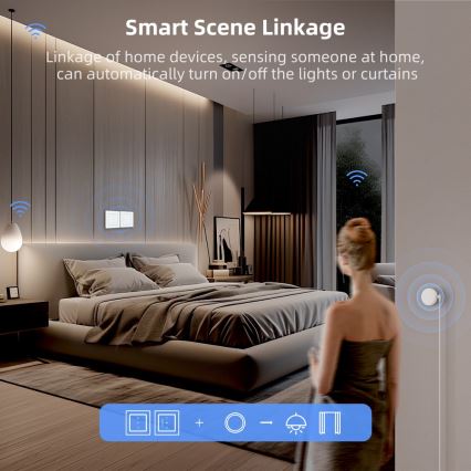 Immax NEO 07551L - Interruttore intelligente per il controllo di veneziane e tapparelle 230V Tuya