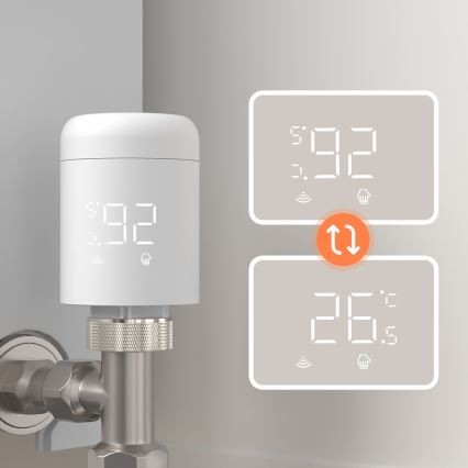 Immax NEO 07554L - Tête thermostatique (alimentée par 3 piles AA)