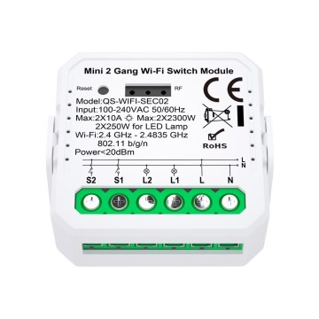 Immax NEO 07571L - Smart-Steuerung NEO LITE V7 2-Tasten Wi-Fi Tuya