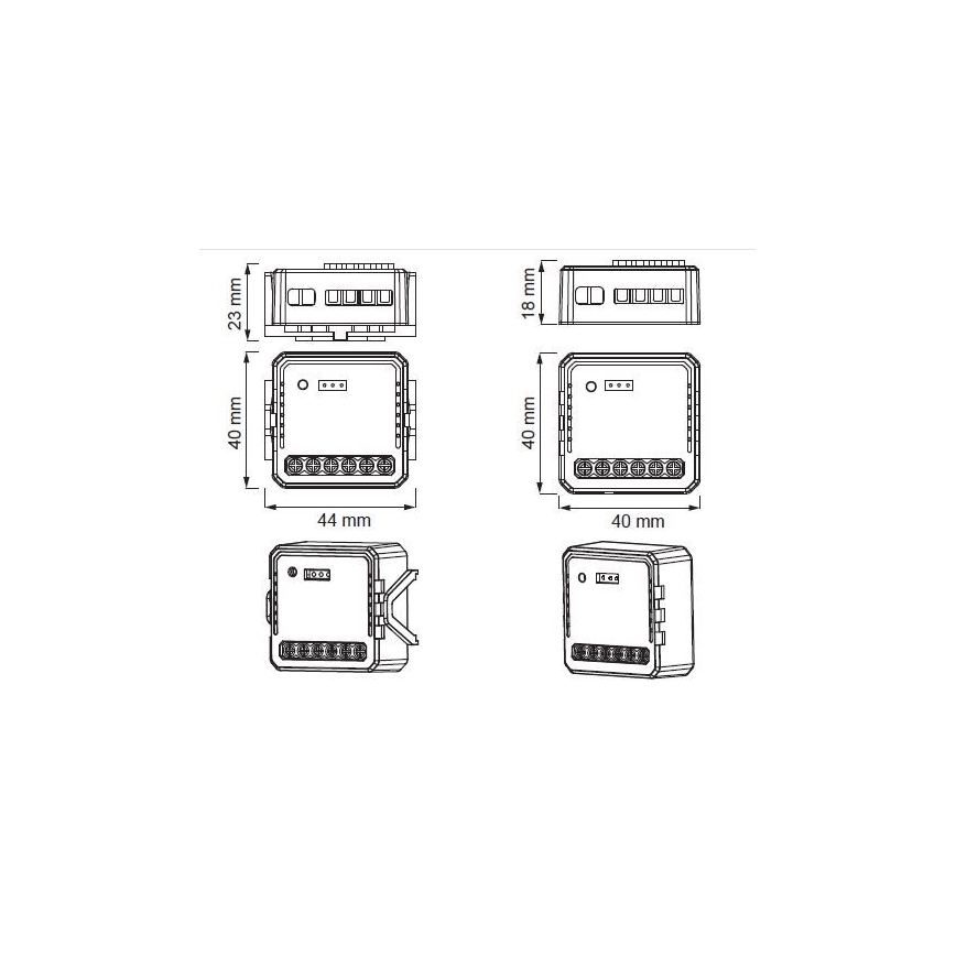 Immax NEO 07571L - Télécommande connectée NEO LITE V7 2 boutons Wi-Fi Tuya