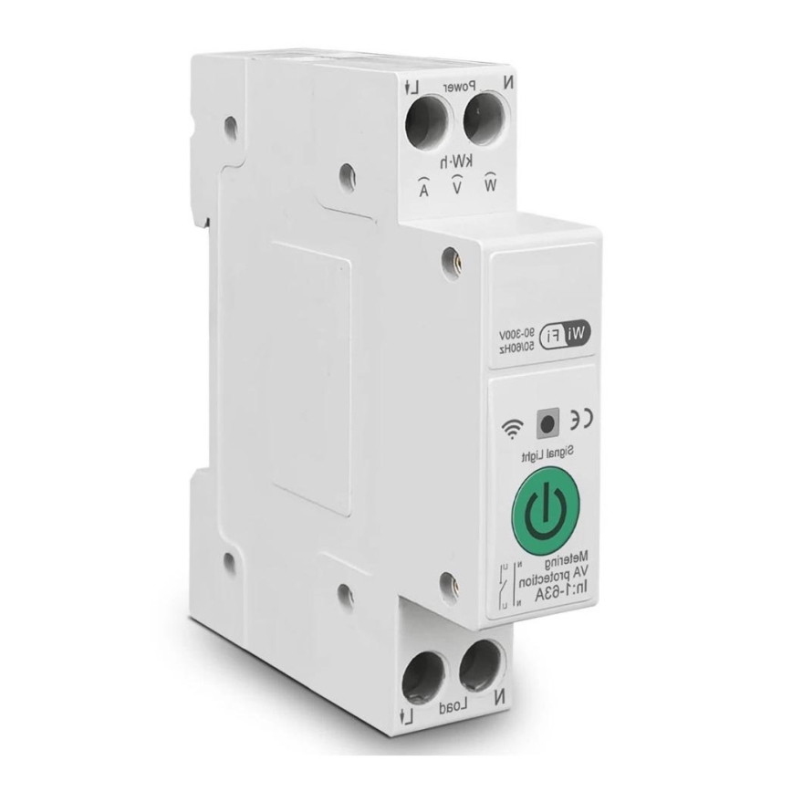 Immax NEO 07574L - Disjoncteur connecté monophase 1-63A Wi-Fi Tuya
