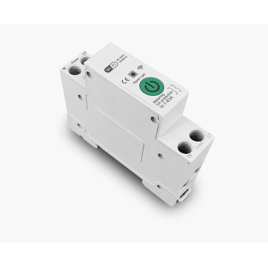 Immax NEO 07574L - Disjoncteur connecté monophase 1-63A Wi-Fi Tuya
