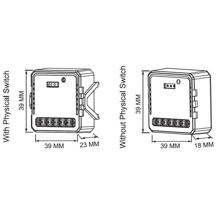Immax Neo 07582L - Dimmbare Smart-Steuerung V9 2-Tasten Tuya