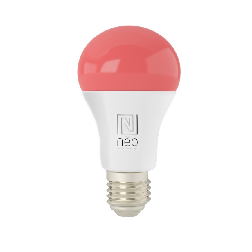 Immax NEO 07712L - LED RGB+CCT Lampadina dimmerabile NEO LITE Smart E27/9W/230V Wi-Fi Tuya 2200 - 6500K