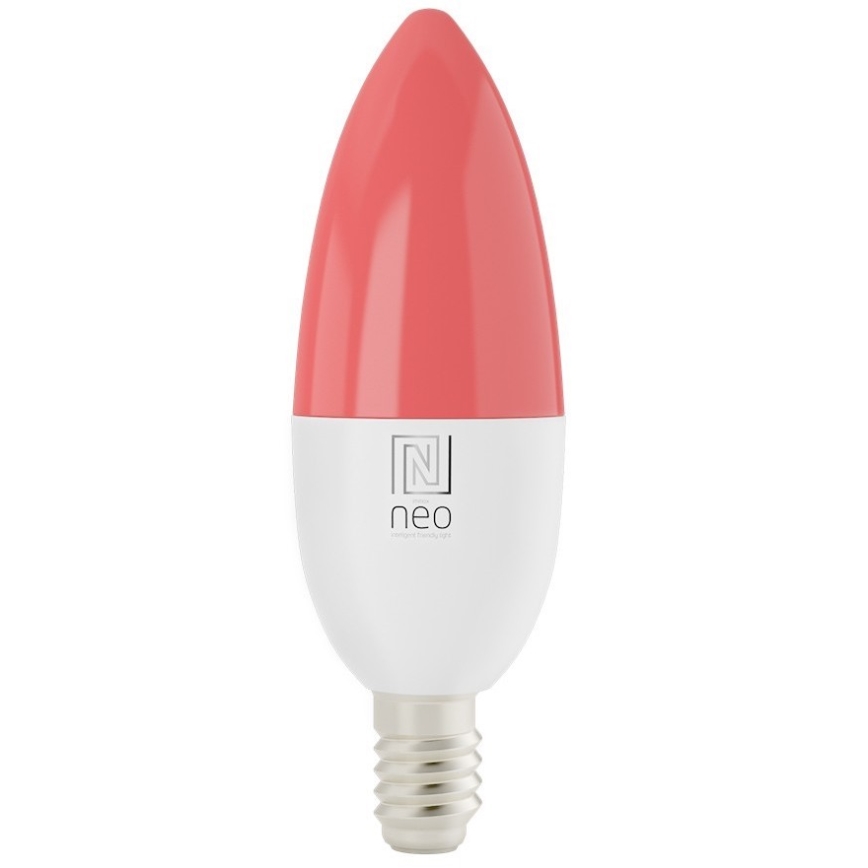 Immax NEO 07716CDO - SET 3x LED RGB+CCT Lampadina dimmerabile E14/6W/230V Wi-Fi Tuya + telecomando