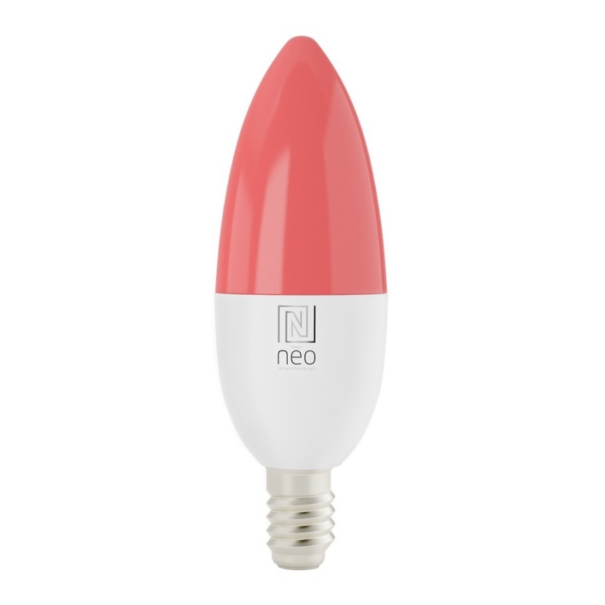 Immax NEO 07716L - LED RGB+CCT Lampadina dimmerabile E14/5,5W/230V 2700K Wi-Fi Tuya