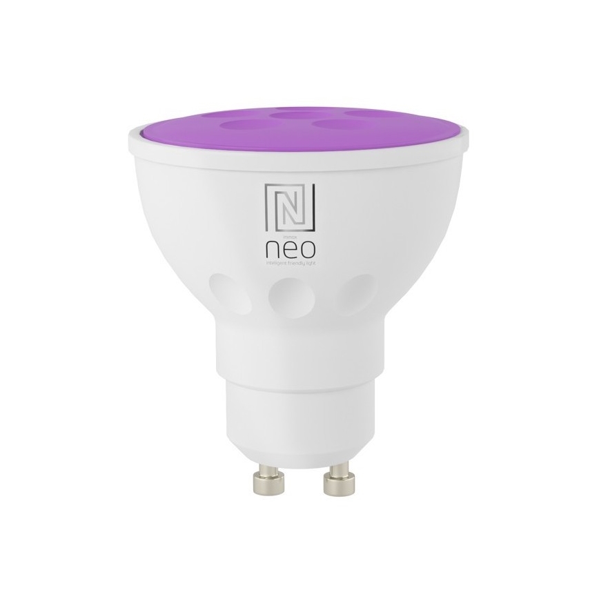 Immax NEO 07724C - SET 3x LED RGB+CCT Lampadina dimmerabile GU10/4,8W/230V 2700K Wi-Fi Tuya