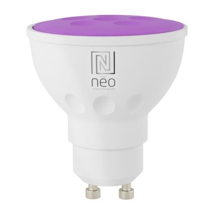 Immax NEO 07724CDO - Lot de 3 ampoules LED RGB+CCT dimmables GU10/4,8W/230V 2700-6500K Wi-Fi Tuya + télécommande