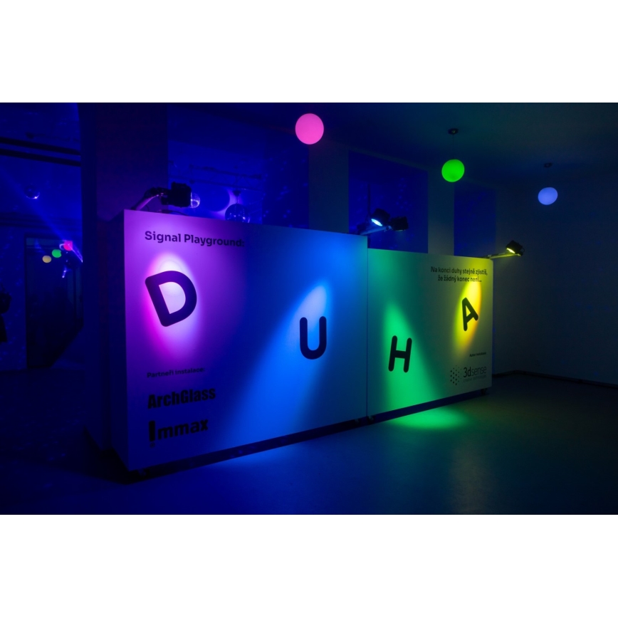 Immax NEO 07724CDO - 3er-Set LED RGB+CCT, dimmbares Leuchtmittel GU10/4,8W/230V, 2700–6500K, Wi-Fi Tuya + Fernbedienung