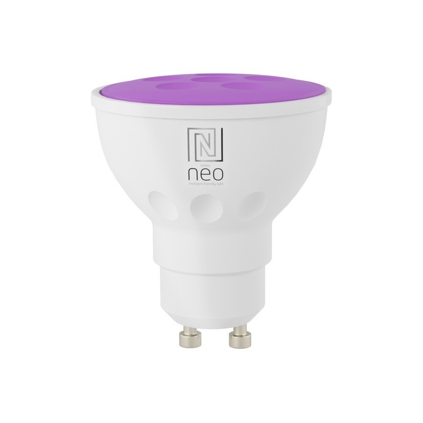 Immax NEO 07724CDO - 3er-Set LED RGB+CCT, dimmbares Leuchtmittel GU10/4,8W/230V, 2700–6500K, Wi-Fi Tuya + Fernbedienung