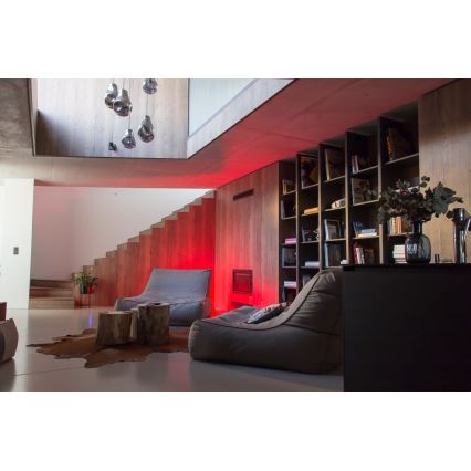 Immax NEO 07724CDO - Confezione da 3 lampadine LED RGB+CCT dimmerabili GU10/4,8W/230V 2700-6500K Wi-Fi Tuya + telecomando