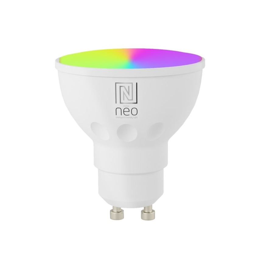 Immax NEO 07724CDO - SET 3x LED RGB+CCT Lampadina dimmerabile GU10/6W/230V 2700-6500K Wi-Fi Tuya + telecomando