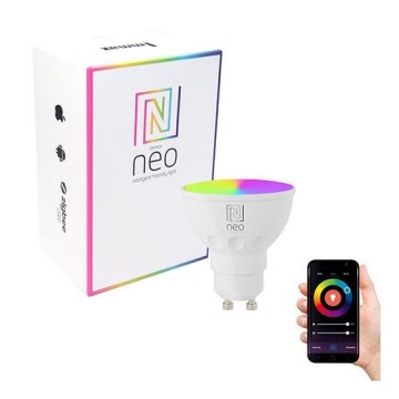 Immax NEO 07724L - RGB+CCT Dimmbares LED-Leuchtmittel GU10/4,8W/230V 2700K Wi-Fi Tuya