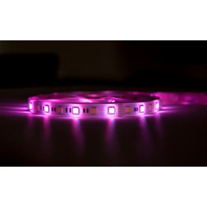Immax NEO 07726L - LED RGB+CCT Dimmbarer Streifen NEO LITE LED/24W/230V 5 m IP65 MUSIC Wi-Fi Tuya + Fernbedienung