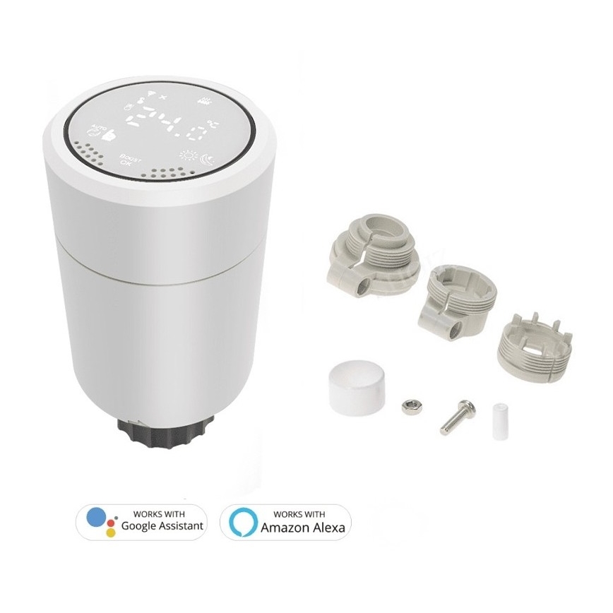 Immax NEO 07732B - SET 2x Testine termostatiche + BRIDGE PRO v2 2xAA/3V Tuya