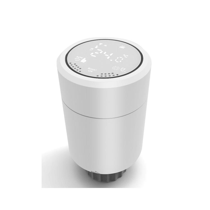 Immax NEO 07732C-LOT x4 Tête thermostatique + BRIDGE PRO v3 2xAA/3V Wi-Fi Tuya