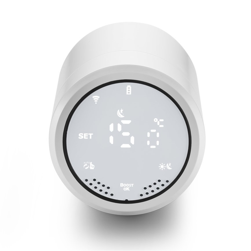Immax NEO 07732C-SET 4x Testa termostatica + BRIDGE PRO v3 2xAA/3V Wi-Fi Tuya