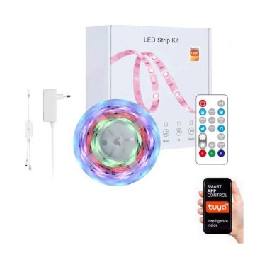 Immax NEO 07734L -Striscia LED RGB dimmerabile NEO LITE LED/18W/230V 5 m MUSIC IP65 Wi-Fi Tuya + telecomando