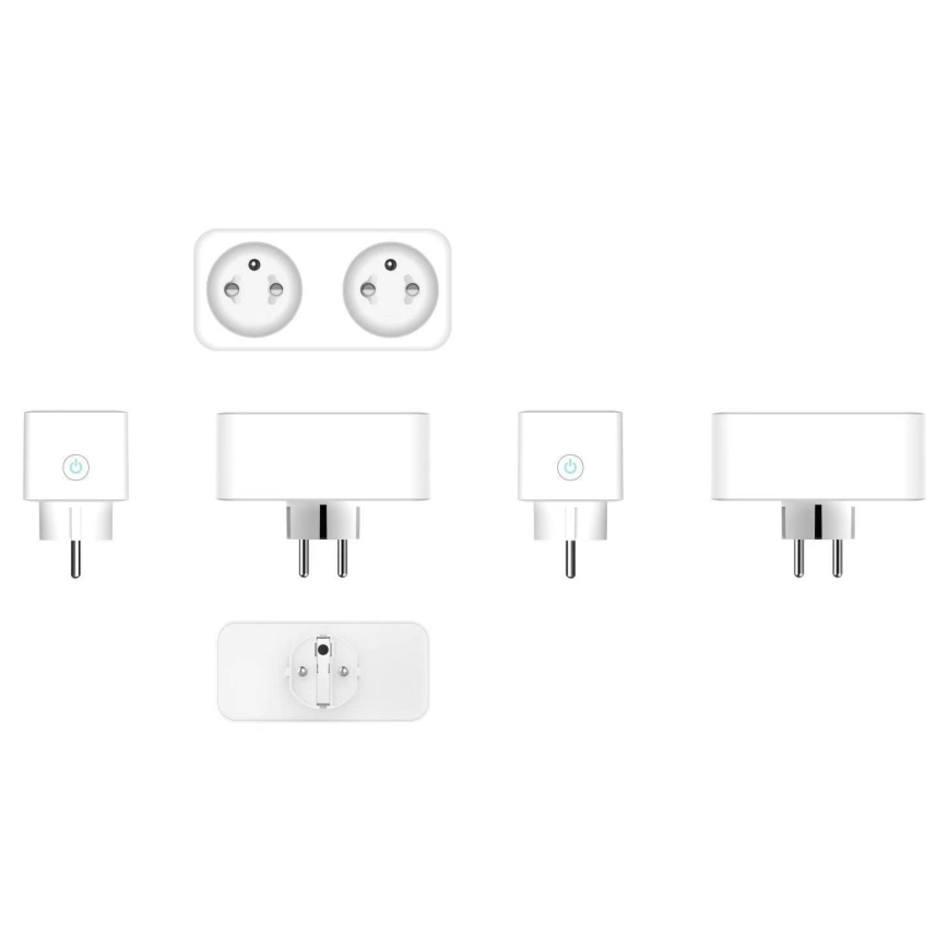 Immax NEO 07751L - Double prise connectée NEO LITE 2x16A/230V Wi-Fi Tuya