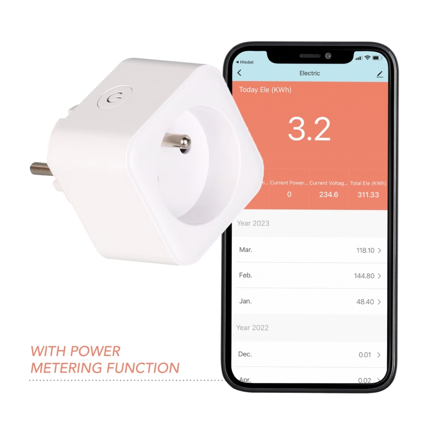 Immax NEO 07762L - Prise connectée NEO LITE 3680W/230V/16A Wi-Fi Tuya