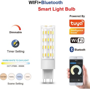 Immax NEO 07763CDO - 3er-Set dimmbare LED-CCT-Leuchtmittel G9/4W/230V Wi-Fi Tuya + Fernbedienung