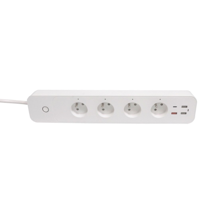 Immax NEO 07771L- Prolunga NEO LITE Smart 4AC+3xUSB+1xUSB C Wi-Fi Tuya