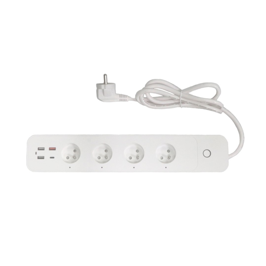Immax NEO 07771L- Rallonge NEO LITE Smart 4AC+3xUSB+1xUSB C Wi-Fi Tuya