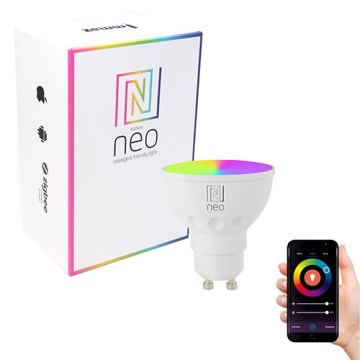 Immax NEO 07777L - LED RGB+CCT Lampadina dimmerabile GU10/4,8W/230V Tuya