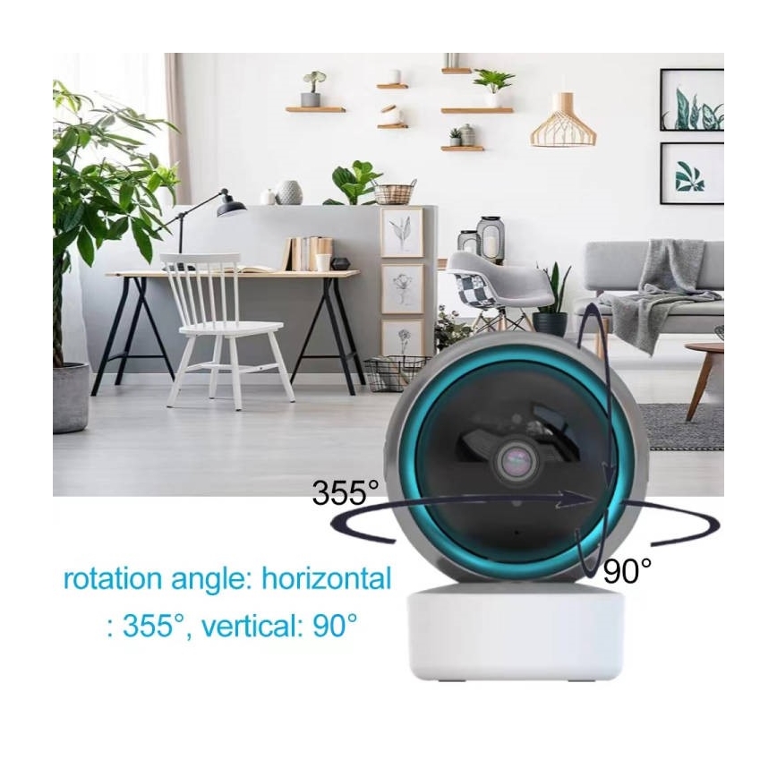 Immax NEO 07781L  - Caméra intérieure connectée avec détecteur EYE NEO LITE 355° P/T 5MP Wi-Fi Tuya