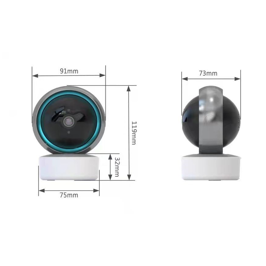 Immax NEO 07781L - Telecamera intelligente per interni EYE NEO LITE 355° P/T 5MP Wi-Fi Tuya