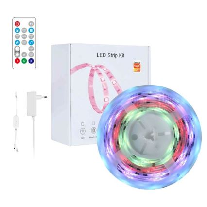 Immax NEO 07791L - Dimmbarer LED-RGB-Streifen NEO LITE LED/18W/230V 5m IP65 MUSIC Wi-FI Tuya + Fernbedienung