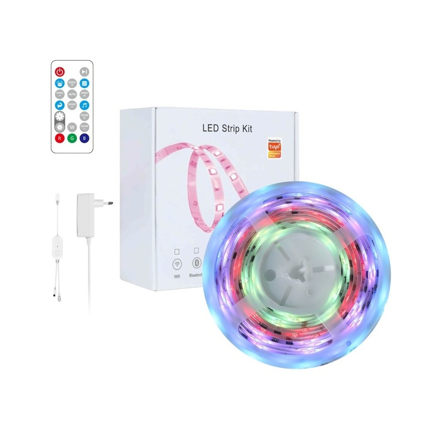 Immax NEO 07791L - Dimmbarer LED-RGB-Streifen NEO LITE LED/18W/230V 5m IP65 MUSIC Wi-FI Tuya + Fernbedienung