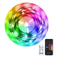 Immax NEO 07791L - LED RGB Ruban à intensité variable NEO LITE LED/18W/230V 5m IP65 MUSIC Wi-FI Tuya + télécommande